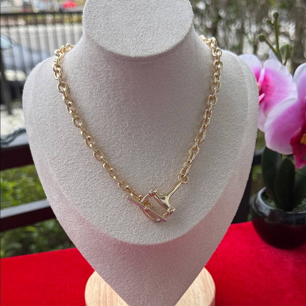 Elegant Gold Chain Necklace 16inch